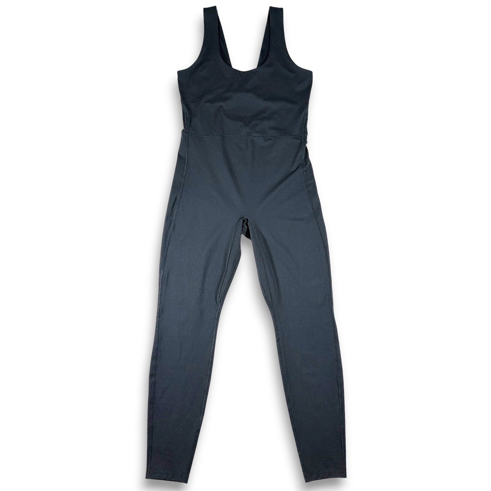 All in Motion Brushed Sculpt Scoop Neck Bodysuit Black Large NWT 214090514
